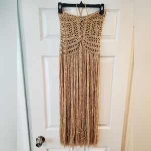 Hippie Chic Crochet Fringe Overlay